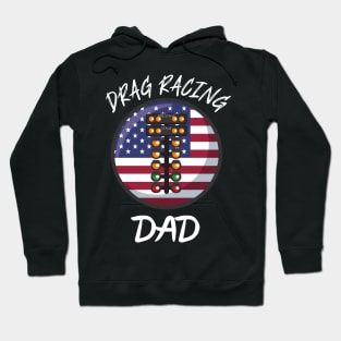 USA Drag Racing Dad Hoodie